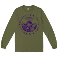 Army Green Williams College Long Sleeve Tee - linhVisuals