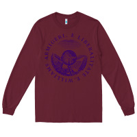 Burgundy Williams College Long Sleeve Tee - linhVisuals
