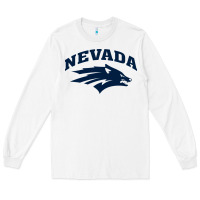 White nevada wolf pack Long Sleeve Tee - linhVisuals