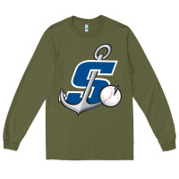 Army Green stockton ports baseball Long Sleeve Tee - linhVisuals