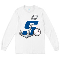White stockton ports baseball Long Sleeve Tee - linhVisuals