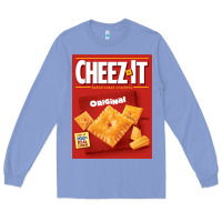 Colony Blue cheez it original box front sweatshirt Long Sleeve Tee - linhVisuals