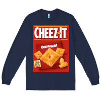 Navy cheez it original box front sweatshirt Long Sleeve Tee - linhVisuals