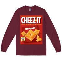 Burgundy cheez it original box front sweatshirt Long Sleeve Tee - linhVisuals