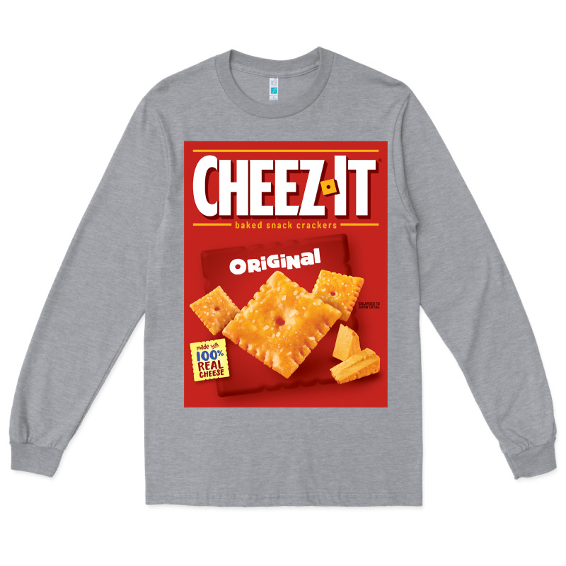 Cheez It Original Box Front Sweatshirt Long Sleeve Tee by linhVisuals | Teevron