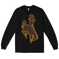 Black wyoming athletics Long Sleeve Tee - linhVisuals