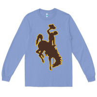 Colony Blue wyoming athletics Long Sleeve Tee - linhVisuals