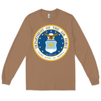 Toasted Coconut department of the air force Long Sleeve Tee - linhVisuals