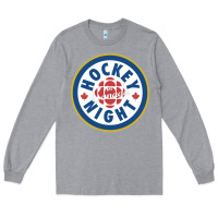 Heather Grey hockey night in canada 1 Long Sleeve Tee - linhVisuals
