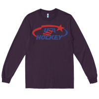 Plum usa hockey Long Sleeve Tee - linhVisuals