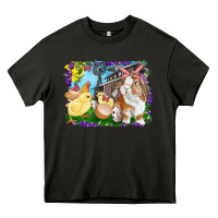 Asphalt easter farm chicks and bunny Heavy Core Tee - RanaPortraitStore