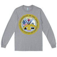 Heather Grey department of the army Long Sleeve Tee - linhVisuals