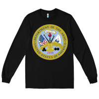 Black department of the army Long Sleeve Tee - linhVisuals