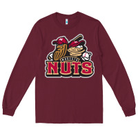 Burgundy modesto nuts baseball Long Sleeve Tee - linhVisuals