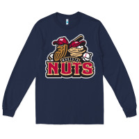 Navy modesto nuts baseball Long Sleeve Tee - linhVisuals