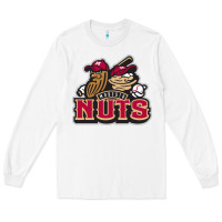White modesto nuts baseball Long Sleeve Tee - linhVisuals