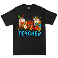 Black Teacher Coffee Cups Premium Tee - FaDigitalArtStudio