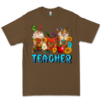 Cacao Teacher Coffee Cups Premium Tee - FaDigitalArtStudio