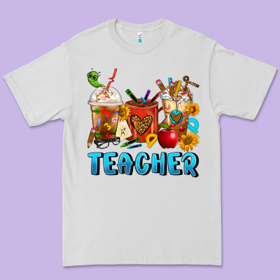 Teacher Coffee Cups Premium Tee Designed By Fadigitalartstudio