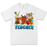White Teacher Coffee Cups Premium Tee - FaDigitalArtStudio