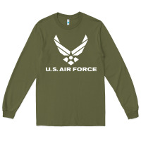Army Green us air force Long Sleeve Tee - linhVisuals