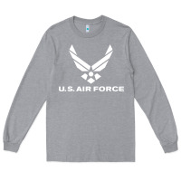 Heather Grey us air force Long Sleeve Tee - linhVisuals