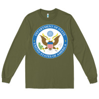 Army Green us department of state 2 Long Sleeve Tee - linhVisuals