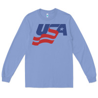 Colony Blue usa hockey simple Long Sleeve Tee - linhVisuals