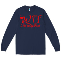 Navy wine tasting friends Long Sleeve Tee - linhVisuals