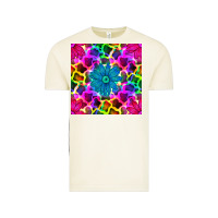 Vintage Arctic neon cowhide with flower seamless pattern Vintage Tee - BundleAndBundleShop