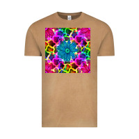 Vintage Camel neon cowhide with flower seamless pattern Vintage Tee - BundleAndBundleShop