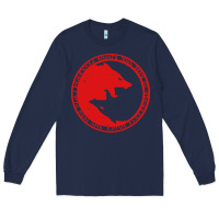 Navy fenrir wolf of odin Long Sleeve Tee - linhVisuals