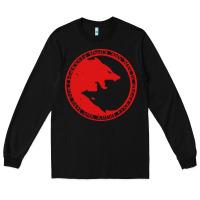 Black fenrir wolf of odin Long Sleeve Tee - linhVisuals