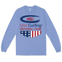 Colony Blue usa curling team Long Sleeve Tee - linhVisuals