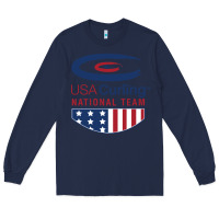 Navy usa curling team Long Sleeve Tee - linhVisuals