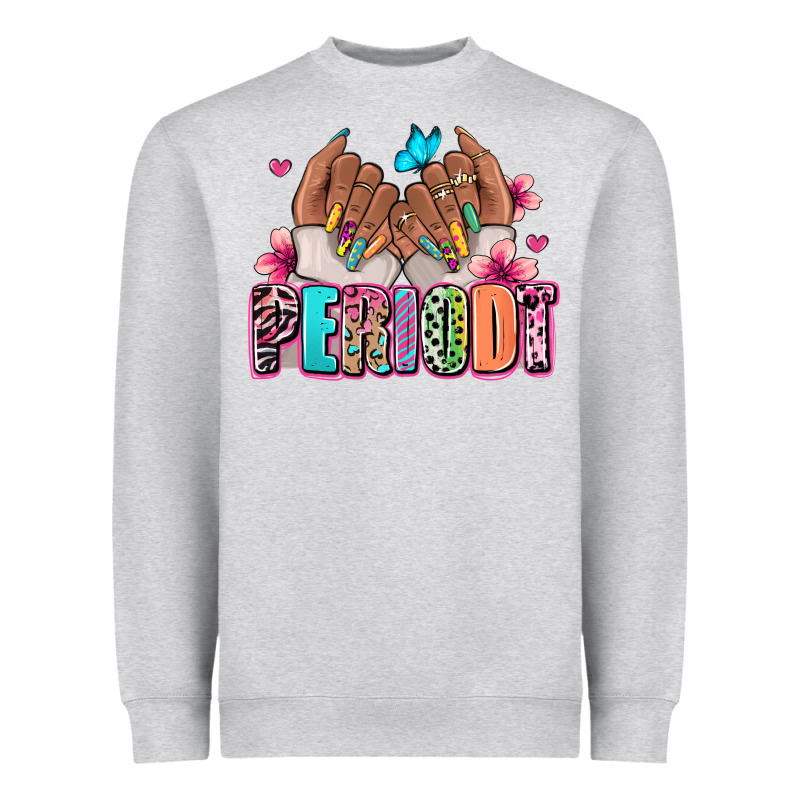 Periodt Afro Woman Nail Art Heavyweight Sweatshirt by RanaPortraitStore | Teevron