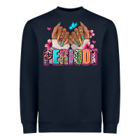 Navy Periodt afro woman nail art Heavyweight Sweatshirt - RanaPortraitStore