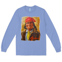 Colony Blue geronimo apache warrior native american t shirt Long Sleeve Tee - linhVisuals