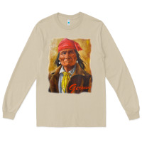 Mushroom geronimo apache warrior native american t shirt Long Sleeve Tee - linhVisuals