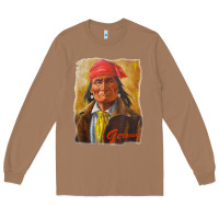 Toasted Coconut geronimo apache warrior native american t shirt Long Sleeve Tee - linhVisuals
