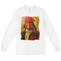 White geronimo apache warrior native american t shirt Long Sleeve Tee - linhVisuals