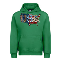 Emerald usa american flag background Urban Hoodie - Jasminsmagicworld