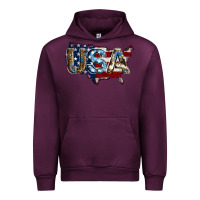 Mauve Wine usa american flag background Urban Hoodie - Jasminsmagicworld