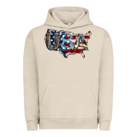 Pigment French Oak usa american flag background Urban Hoodie - Jasminsmagicworld