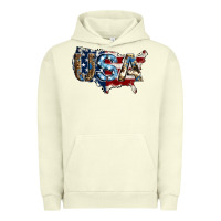 Pigment Pistachio usa american flag background Urban Hoodie - Jasminsmagicworld