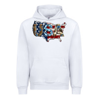 White usa american flag background Urban Hoodie - Jasminsmagicworld