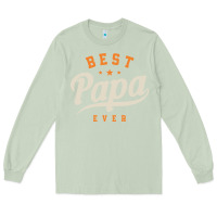 Matcha Mens Best Papa Ever Funny Fathers Day Long Sleeve Tee - linhVisuals