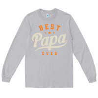 Moon Dust Mens Best Papa Ever Funny Fathers Day Long Sleeve Tee - linhVisuals
