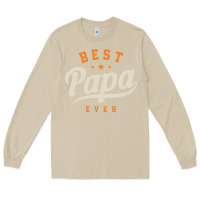 Mushroom Mens Best Papa Ever Funny Fathers Day Long Sleeve Tee - linhVisuals