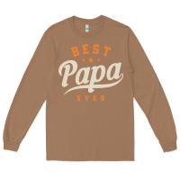 Toasted Coconut Mens Best Papa Ever Funny Fathers Day Long Sleeve Tee - linhVisuals
